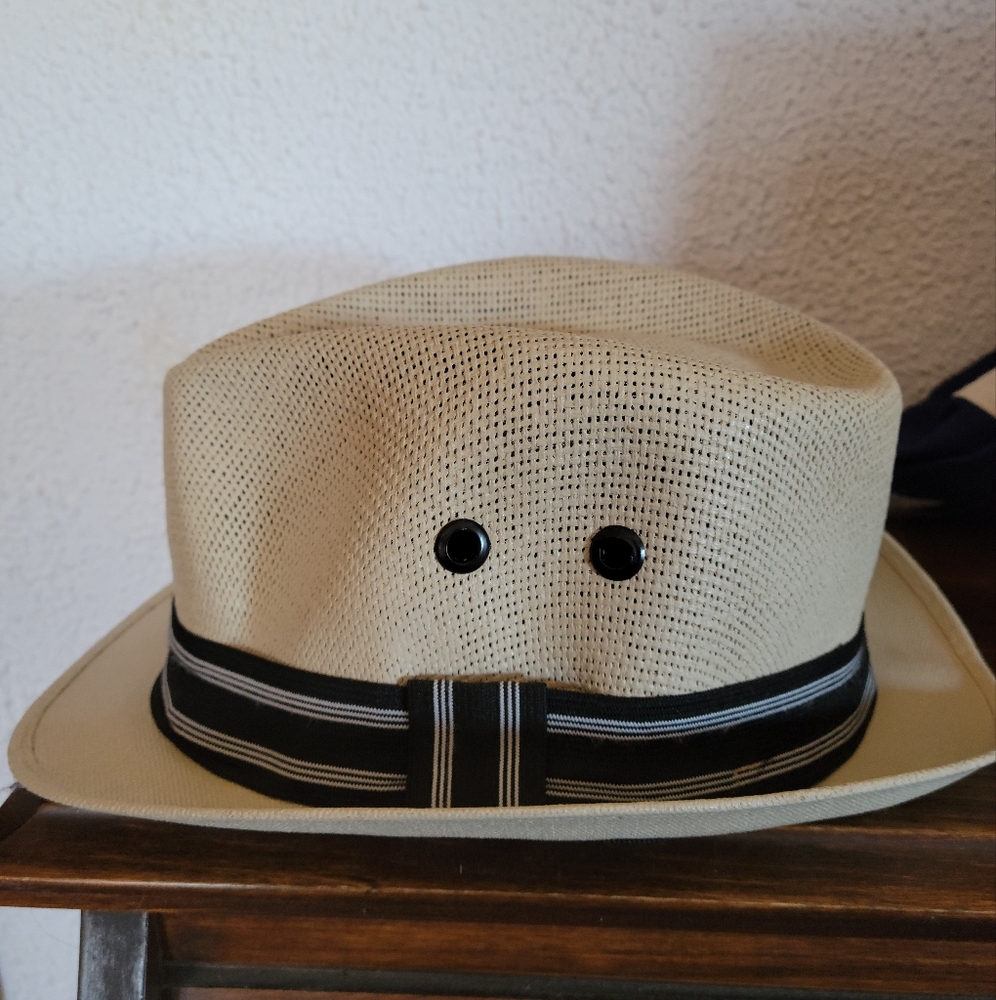 Pau Charly Straw fedora hat